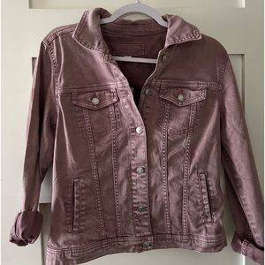 Maurices pink jean jacket
